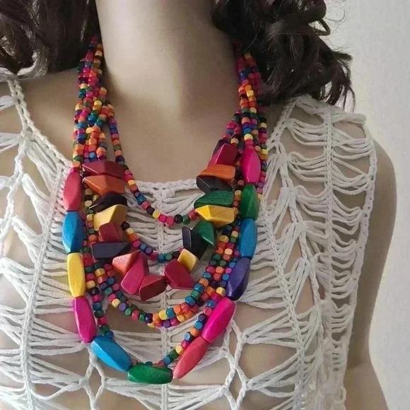 Collar Necklace vintage Bohemian style - Picture 1 of 4